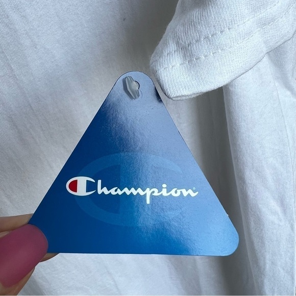 NWT Champion Authentic Men’s White Jersey Tee, Medium - Picture 7 of 7